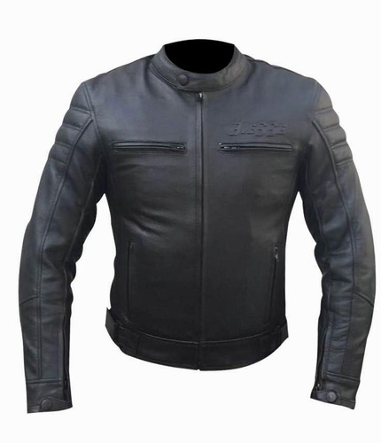 Giubbino giacca pelle moto - pelle,