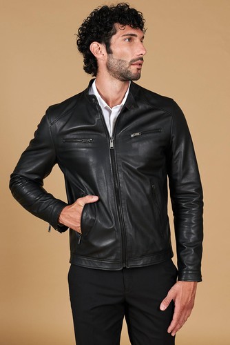 Giacca pelle uomo - in, in