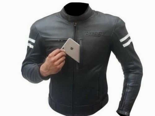 Giacca moto pelle vintage - giacca, da