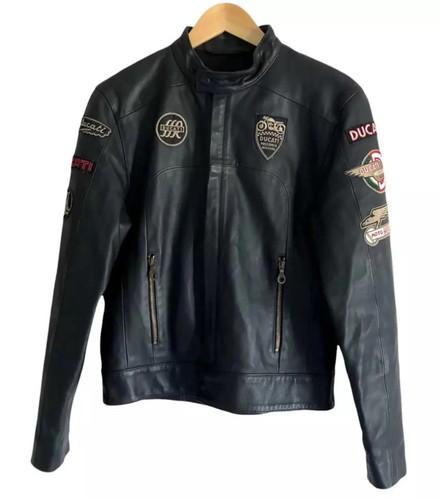 Giacca pelle moto - da, uomo