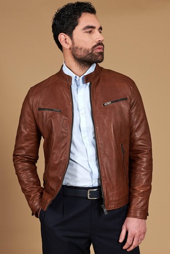 Giacca pelle uomo - giacca, in