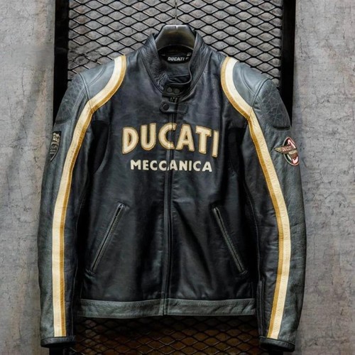 Giacca pelle vintage ducati - giacca,