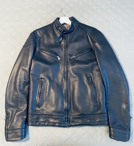 Giacca pelle uomo moto - giacca,