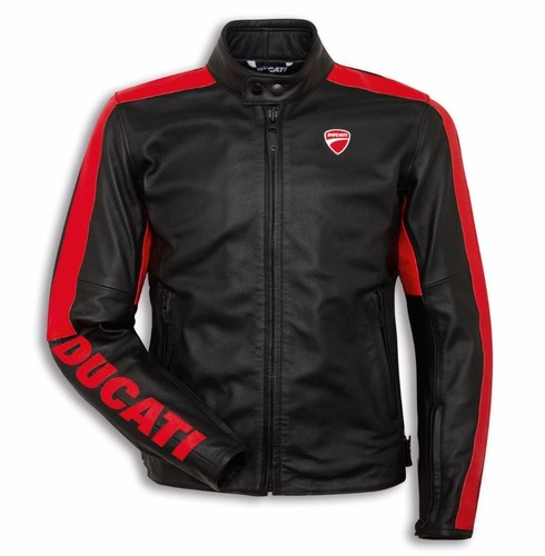 Giacca moto uomo - da, perforata